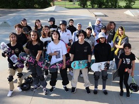 Serious about skateboarding. Girls can no longer skateboard in Afghanistan following in the Taliban's return to power in 2021. These Afghan girls have the freedom to skateboard in Saskatoon, with the help of Saskatoon Open Door Society. Wednesday, June, 7, 2023 at Cosmo Civic Centre in Saskatoon.