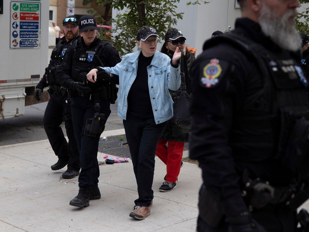 Florence Stratton arrested city hall tent camp