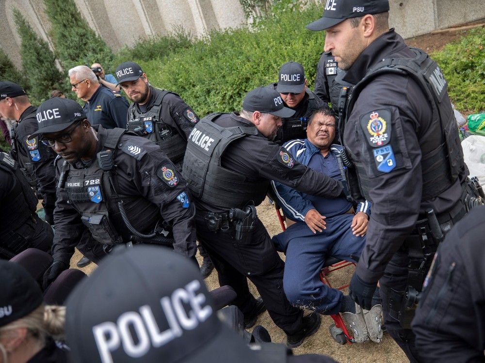 Sending in the police to remove the poor, homeless and drug addicted is not a solution for a city and province that prides itself on being welcoming.