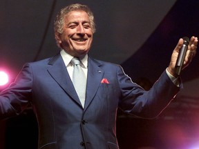 Tony Bennett performs at the Ottawa Jazz Festival in Confederation Park in Ottawa Monday July 16, 2001.