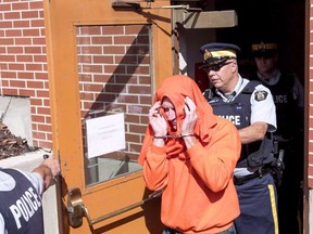 Gerald Stanley leaves court in North Battleford, Sask., on Aug. 18, 2016. The RCMP braced for backlash across rural Saskatchewan and kept a close eye on Indigenous groups after the not guilty verdict of the farmer who was charged in the death of Colten Boushie, a young Indigenous man, emails show.