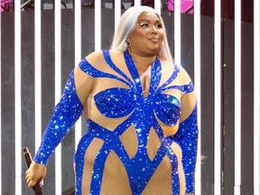 Lizzo is pictured at OVO Hydro Glasgow in March 2023.