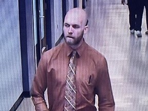 The University of Saskatchewan identifies the man in the photo as Travis Patron, who it says has been trespassing on campus and has reportedly been impersonating staff. Photo provided by the University of Saskatchewan.