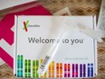 A 23andMe Ancestry + Traits Service DNA kit.
