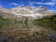 Parks Canada says a bear attack in Alberta's Banff National Park has left two people dead. Hidden Lake is seen in Banff National Park, Friday, Sept 1, 2022.