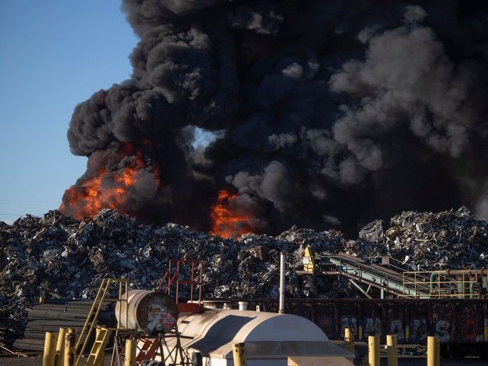 Brutal' blaze at Wheat City Metals contained, under control