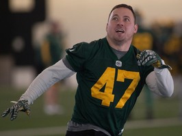 Former Edmonton linebacker J.C. Sherritt is Saskatchewan's run game co-ordinator for the defence