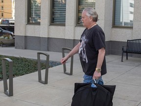 Bernie Lynch leaving court in September