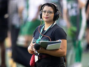 Former Saskatchewan Roughriders sideline reporter Daniella Ponticelli is now handling play-by-play for the PWHL