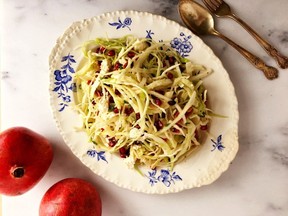 Winter slaw with nuts and pomegranate. Renee Kohlman photo.