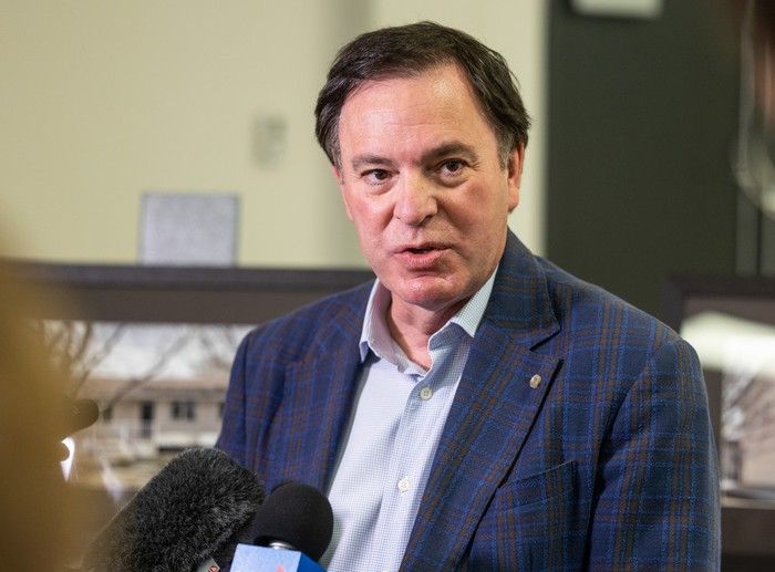 Gordon Wyant, Minister of Advanced Education speaks to media at a press conference to announce a partnership between the Provincial government and Oxford House, an organization which provides housing and support for individuals who have recently completed addictions treatment programs. Photo taken in Saskatoon, SK on Friday, May 13, 2022.