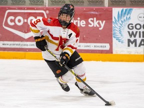 Regina Rebels defender Brooklyn Nimegeers is in her fourth season with the Saskatchewan Female U-18 AAA Hockey League team. Photo courtesy of Regina Rebels