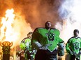 Saskatchewan Rush goaltender Frank Scigliano (92) take on the New York Riptide in NLL action at SaskTel Centre. Photo taken in Saskatoon, Sask. on Saturday, March 16, 2024. (Michelle Berg / Saskatoon StarPhoenix)