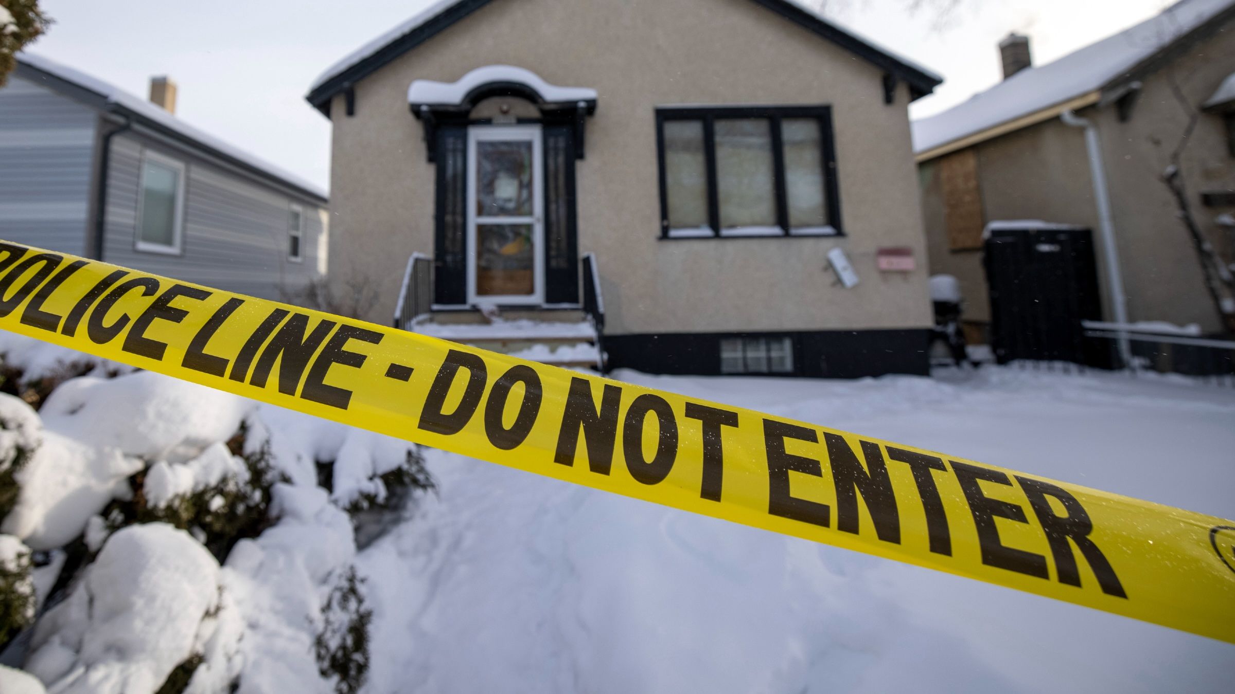  A police vehicle sits out front a home on the 1600 block of Toronto Street as the police conduct a death investigation on Wednesday, January 5, 2022 in Regina.
