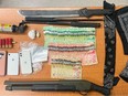 Saskatchewan RCMP seized drugs, an illegal firearm, weapons and trafficking paraphernalia in an arrest near Montreal Lake Cree Nation April 23, 2024.
