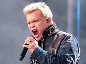 Billy Idol performs to a sold out crowd at the 2019 Stampede Roundup in this file photo.