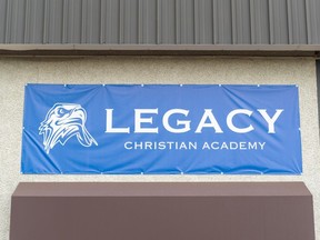 SASKATOON, Sask.--AUGUST 11/2022- 0813 News church feature - The entrance of Legacy Christian Academy is photographed in Saskatoon, Sask. on Thursday, August 11, 2022.