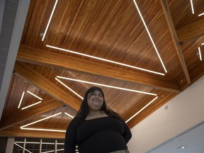 Rebecca Strong, finalist on Canada's Got Talent, stands for a portrait in Darke Hall on Tuesday, May 7, 2024 in Regina. KAYLE NEIS / Regina Leader-Post