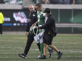 Trevor Harris injured as Saskatchewan Roughriders beat Tiger-Cats Trevor Harris injured as Saskatchewan Roughriders beat Tiger-Cats