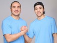 Michael (left) and Amari Linklater are a father-son duo from Saskatoon, Saskatchewan, competing in Season 10 of The Amazing Race Canada. Michael, 41, and Amari, 19, are the first Indigenous father-son pairing to be on the reality TV competition.
