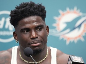Politics tamfitronics Miami Dolphins receiver Tyreek Hill.