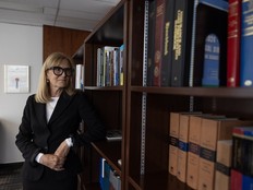 REGINA, SASK : July 7, 2025-- Grace Hession David who has been chosen as the new Saskatchewan Information and Privacy Commissioner, sits for a portrait inside her office on Monday, July 7, 2025 in Regina. KAYLE NEIS / Regina Leader-Post