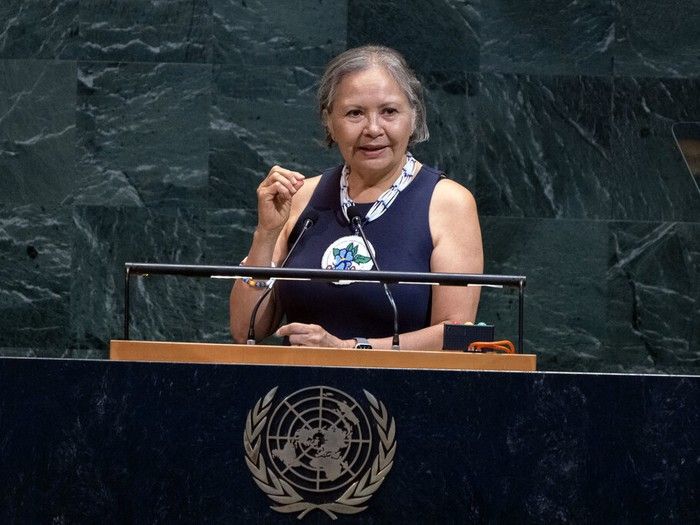 Former Saskatchewan residential school counsellor Brenda Reynolds is the first Canadian to receive the UN's esteemed Nelson Mandela Prize.