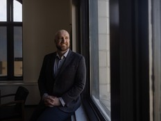 The incoming president and CEO of Economic Development Regina, John Bailey, sits for a portrait inside the organization's downtown offices on Monday Jan. 26, 2026 in Regina.