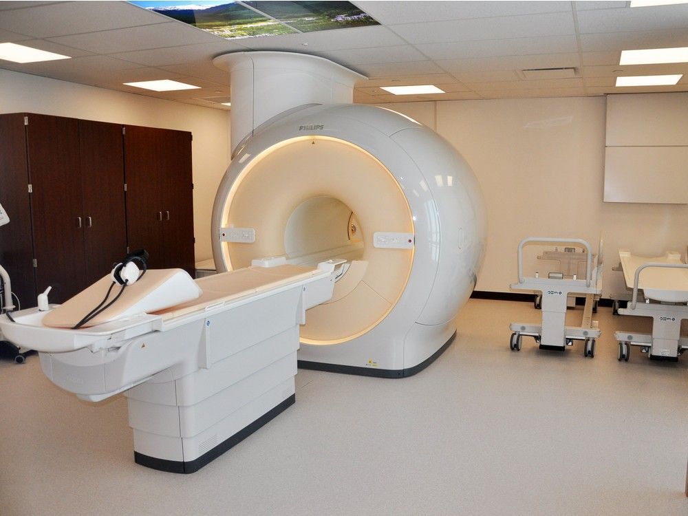 MRI scanner in Moose Jaw's Dr. F.H. Wigmore Regional Hospital. Albertans will be able to self-refer for this procedure, if a new bill is successful.