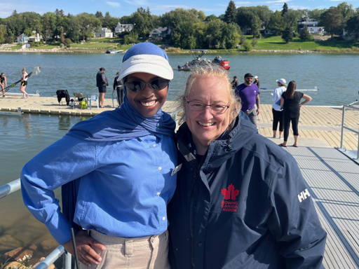 Rowing umpire Sheila Leach