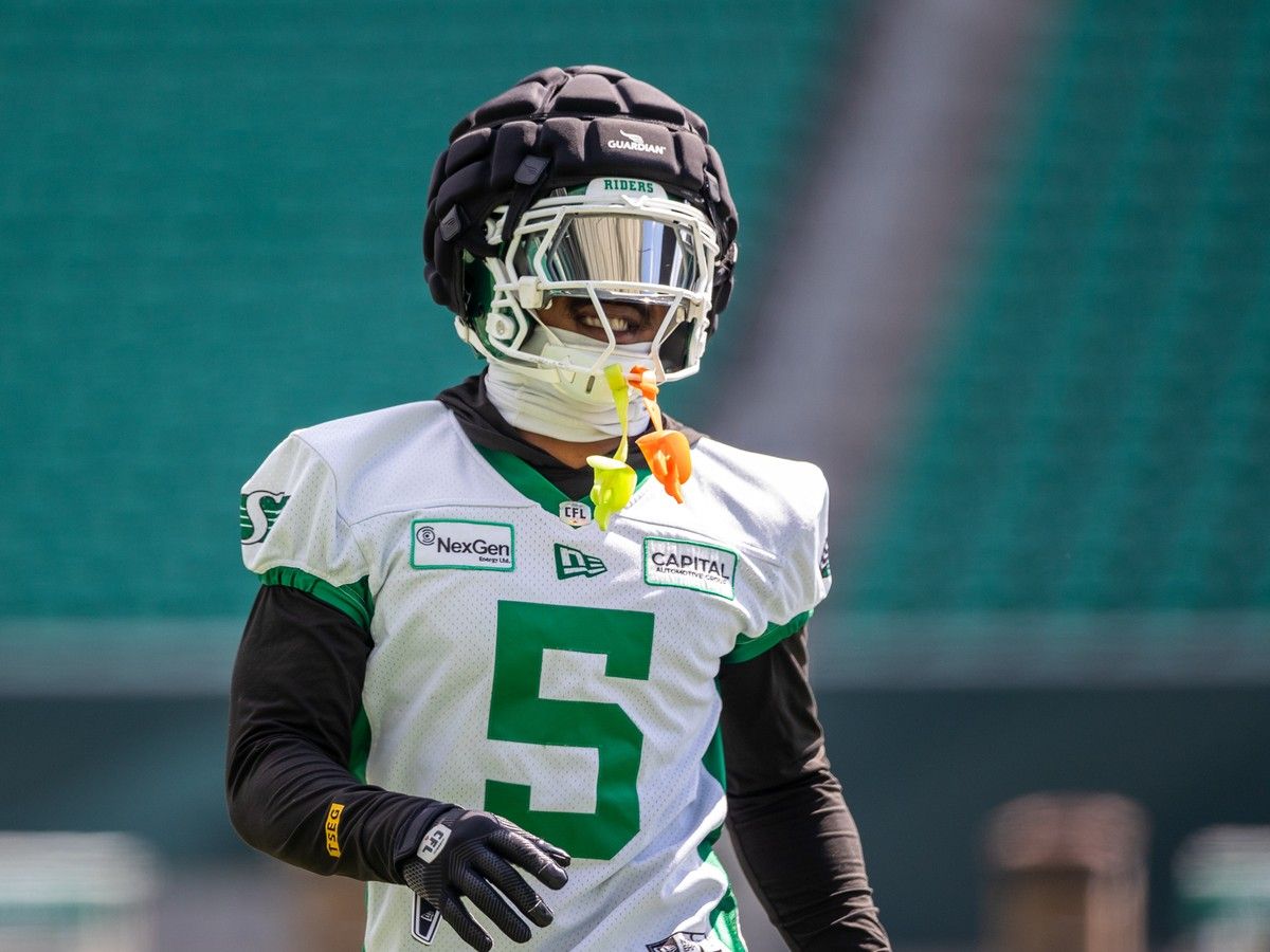 Two mouthguards? Roughriders' Antoine Brooks Jr. explains why