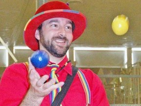 Chad Bogle frequently performed in and around Stratford as Bogle the Magic Clown.