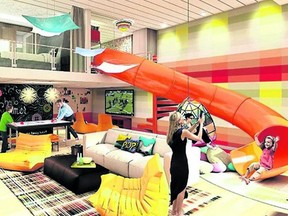Symphony of the Seas features a two-level Ultimate Family Suite with a slide.