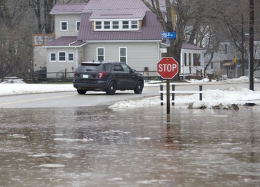 Colin Street in Port Bruce is flooded from rain and melting snow  on Tuesday February 20, 2018. Derek Ruttan/The London Free Press/Postmedia Network