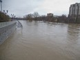 Harris Park is flooded in London, Ont. on Wednesday . Derek Ruttan/The London Free Press