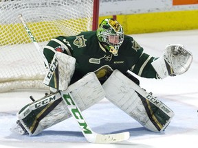 London Knights goalie Joseph Raaymakers (Derek Ruttan/The London Free Press)