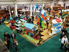 A vast selection of cottage “toys” and items fill the International Centre in Mississauga at the Spring Cottage Life Show. (Barbara Fox/Special to Postmedia News)