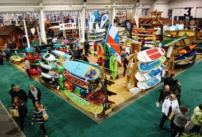 A vast selection of cottage “toys” and items fill the International Centre in Mississauga at the Spring Cottage Life Show. (Barbara Fox/Special to Postmedia News)