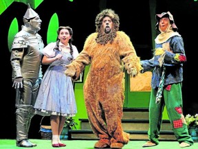 The Wizard of Oz, considered by many to be one of the greatest movies and stage musicals, is at Budweiser Gardens for shows Saturday at 7 p.m. and Sunday at 1 p.m. Presented by Broadway in London, tickets range from $40 to $100 for adults (not including taxes) and as low as $30 for children 2-12, are available at the box office, 99 Dundas St., online at budweisergardens.com or by calling 1-866-455-2849. (Special to Postmedia News)