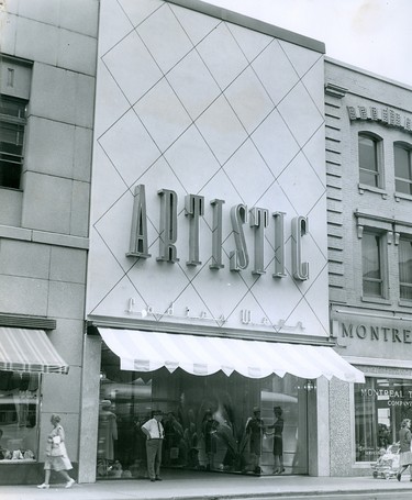 Artistic Ladies Wear front of store at 158 Dundas Street, the store has been at this location since 1923. (London Free Press files)