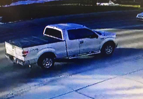 London police say they're looking for this pickup truck after a hit and run on Oxford Street.