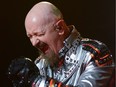 Judas Priest, featuring Rob Halford, performs at the Nassau Coliseum in NYC, New York (Patricia Schlein/WENN.com)