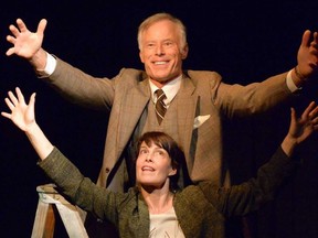 Catherine Sullivan plays Prudence Heward and Todd Baubie is Lawren Harris in the London Community Players’ production of This Above All, a play by Londoner Diane Vanden Hoven at the Palace Theatre’s Procunier Hall. (ROSS DAVIDSON Special to The London Free Press)