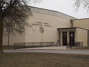 Clarke Road Secondary School in London, Ont. on Thursday March 1, 2018. (Derek Ruttan, The London Free Press)