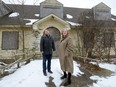Dean Shepherd, director of Reforest London, and Suzanne MacDonald, of the Talbot Land Trust, on the grounds at Westminster Ponds. (MORRIS LAMONT/THE LONDON FREE PRESS)
