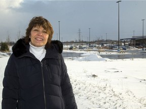 Ward 9 councillor Anna Hopkins talks about the Southwest Area Plan with committee looking at lifting cap on commercial building in the Wonderland corridor. (MIKE HENSEN, The London Free Press)