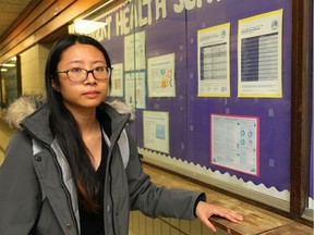 Western finance student Xinyuan Wang, 22, is a mentor at King’s University College. Wang says students need to be better informed about the mental health resources available on campus. (Mike Hensen/The London Free Press)