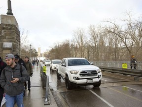 Western is planning to close the University Drive bridge in the future to car traffic -- allowing only buses and emergency services to use it. (MIKE HENSEN, The London Free Press)