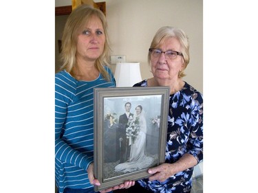 Barb Leslie says she felt ill when she heard about her elderly mom, Nancy Chwiecko of London getting her engagement rings and necklace stolen at a south London plaza in London, Ont.  Photograph taken on Thursday March 22, 2018.  Mike Hensen/The London Free Press/Postmedia Network