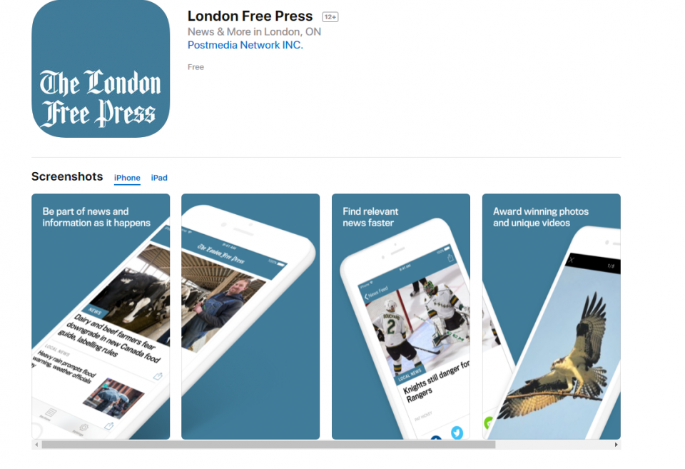 Please update your London Free Press app London Free Press